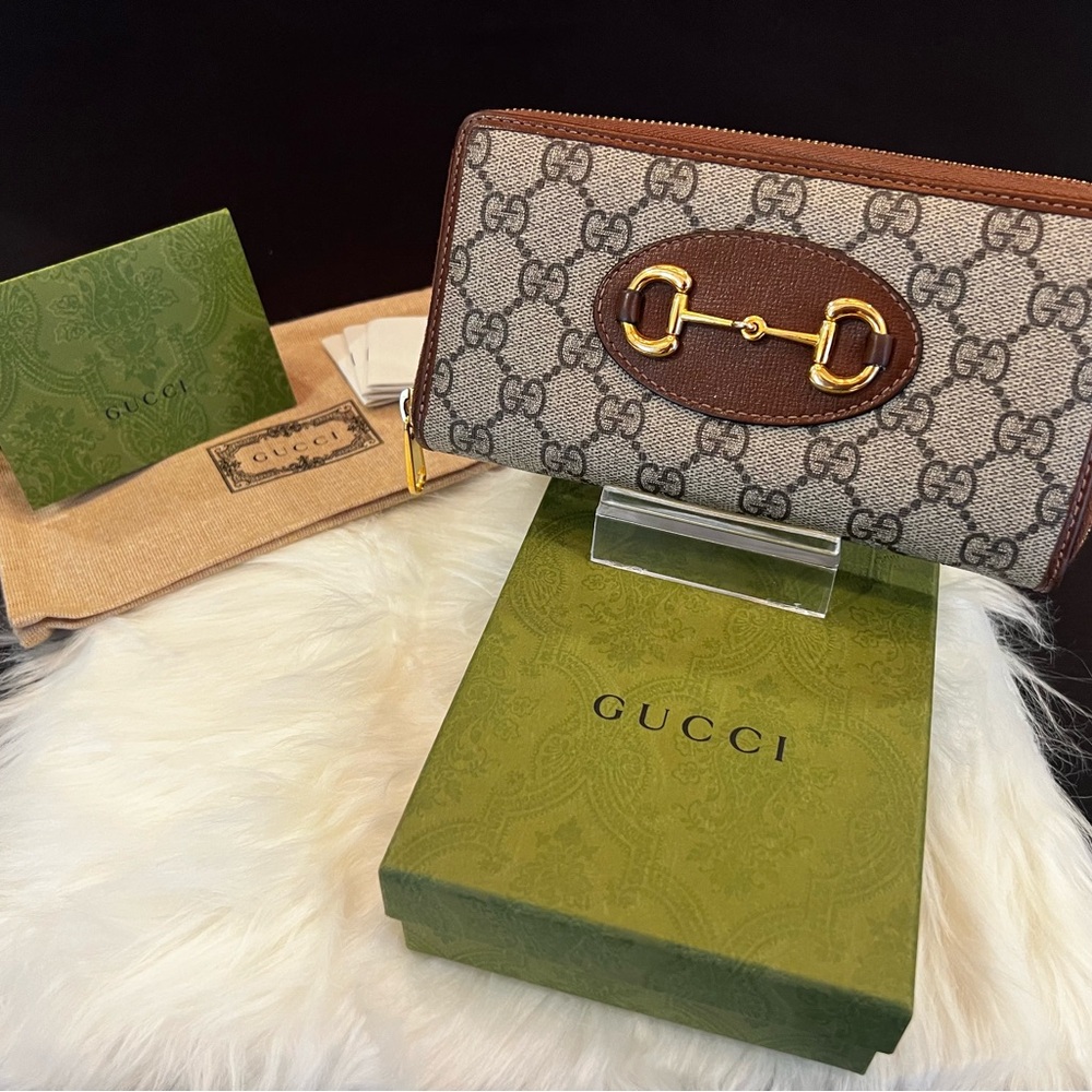 Gucci Horsebit 1955 Zip Around Wallet